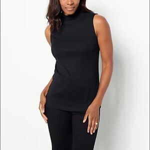 All Worthy Hunter McGrady Mock Neck Rib Tank